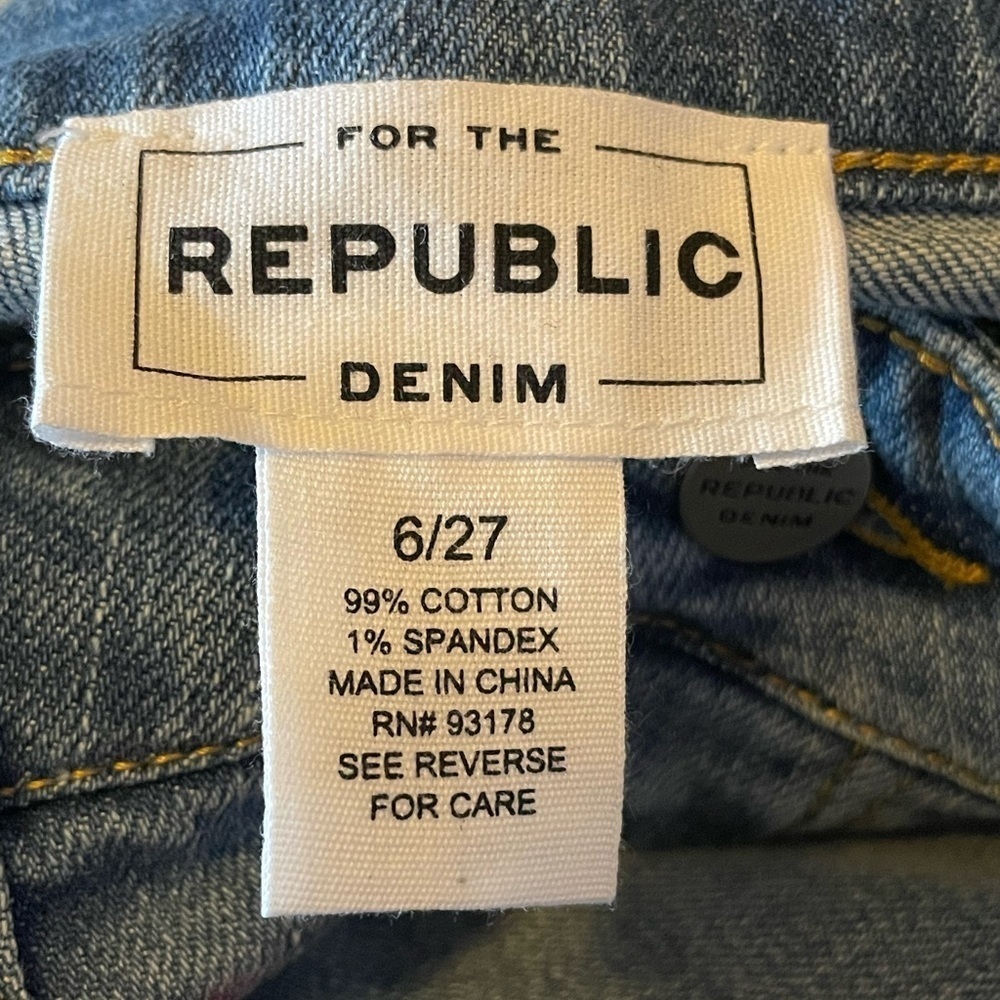 For The Republic Denim jeans with gem flowers - Picture 6 of 6